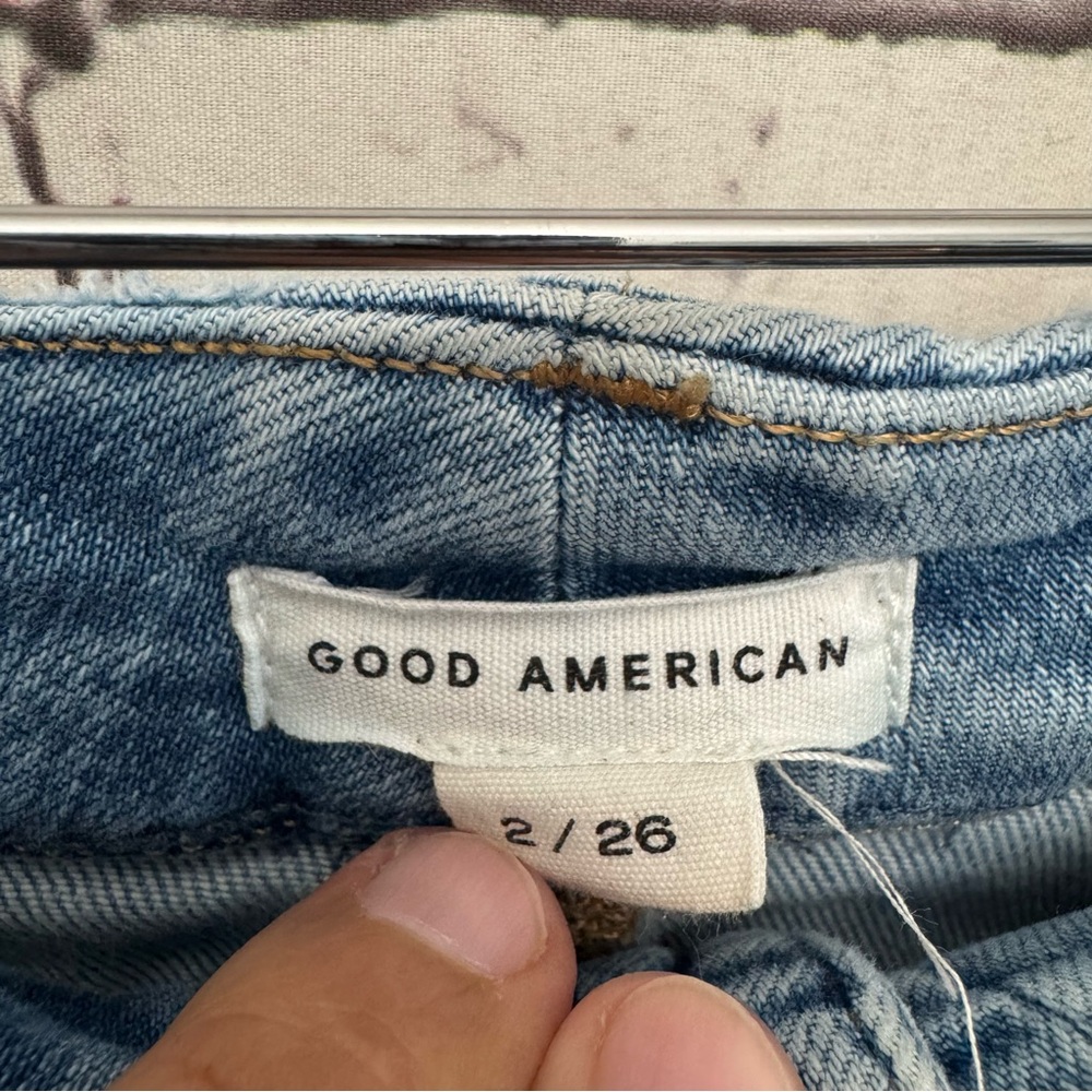 Good American Good Curve Straight Jeans SZ 26 - Picture 5 of 6